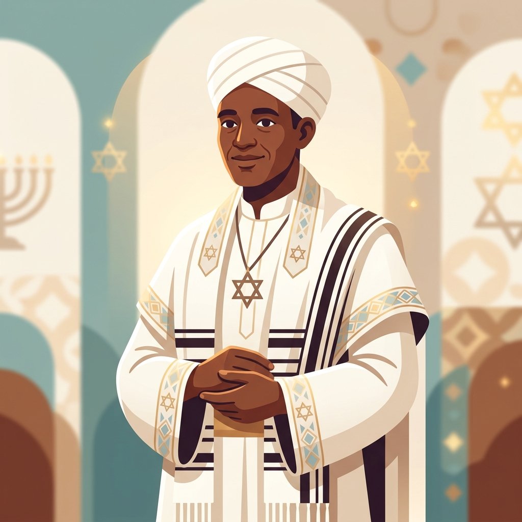 איור של קֵס - מנהיג רוחני אתיופי